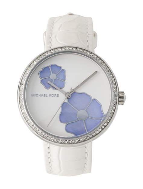 michael kors cortney watch witch cristals|Michael Kors MK2716 Courtney Stainless Steel White Leather .